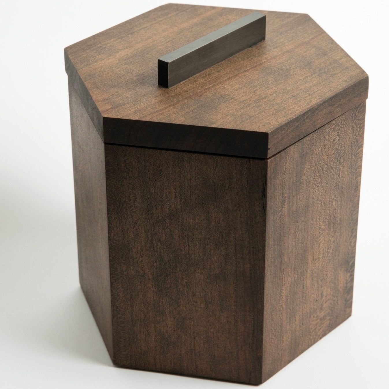 Unique Wooden Ice Bucket in Blackened Cherry by Alabama Sawyer