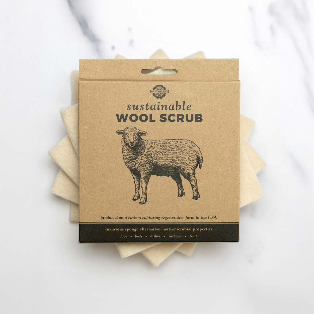 Sustainable Wool Scrub by Rustic Strength