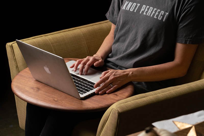 Wooden Lap Desk in Walnut by Alabama Sawyer